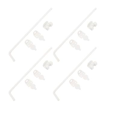 Imagem de Haste de Gota para Parafusos para Portão, 12in 4 Definir Travas de Gateing Pesado para Portões de Metal de Cerca de Madeira, Hardware de Tampa Haste para Parafuso de Bengala Em