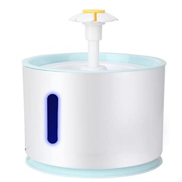 Imagem de 2.4L Electric Pet Cat Dispenser Automatic Dog Drinking Fonte Com Luz LED. pássaros. bebida. para. no. muito. para. Bicho de Estimação. precisa. cães. outro. gatos. de. encontrar. bebendo. Bicho