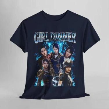 Imagem de Camiseta Vintage League of Legends Caitlyn Arcane - Unissex em Algodão