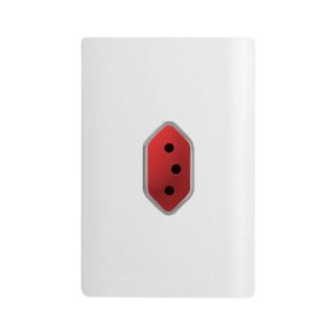 Imagem de Tomada 2P+T Vertical de 20 Ampères Vermelha da Linha Novara - 1200/46 