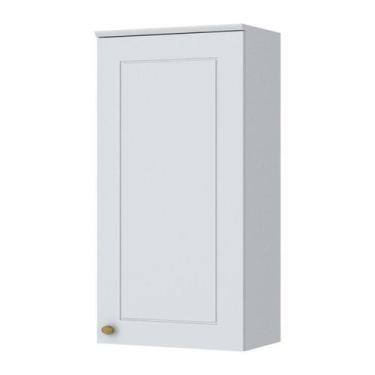 Imagem de Armário Aéreo 1 Porta 40cm Americana Branco - Móveis Henn, Branco