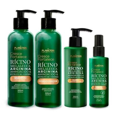 Imagem de KIT CRESCE E FORTALECE - 1 Shampoo + 1 Condicionador + 1 Tônico Capila