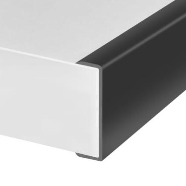 Imagem de Protalwell Guarnição De Borracha, Protetor Autoadesivo Em Formato U Para Compensado, Armário, Faixa Madeira 2-1/4", Reparo Móveis Flexíveis, Material Epdm, Encaixe 2-1/4" (57 Mm), Comprimento 10 Pés