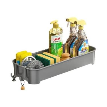 Imagem de Organizador De Pia De Cozinha Em Plástico ABS Com Escorredor, Suporte 