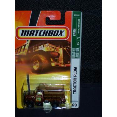 Imagem de Matchbox 2008 69 Farm Series 3 of 6 Tractor Plow Reddish Brown