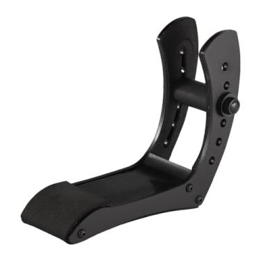 Imagem de Almencla Apoio para guitarra elétrica, apoio para os pés, suporte ergonômico, para os pés de guitarra portátil, para pés, para músicos de performance ao vivo, Preto