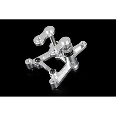 Imagem de FLMLF CNC Metal Steering Machine Arm Set for 1/5 Hpi RV Km Rofun Baja 5b 5t 5sc RC CAR Parts (Silver)
