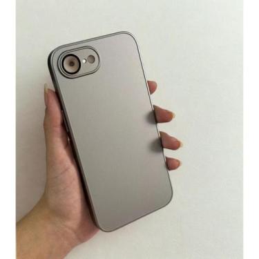 Imagem de Capa Capinha De Vidro Fosca Compatível Para iPhone 16e - Generica, Cin