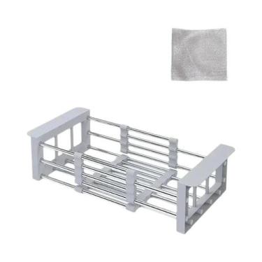 Imagem de Escorredor De Louças Expansível De Metal Para Pia De Cozinha, Multifun