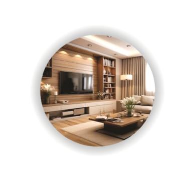 Imagem de Espelho Redondo Iluminado Com Led 40cm Sem Moldura (3000K LUZ QUENTE)