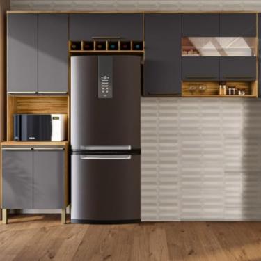 Imagem de Cozinha Compacta 3 Peças 8 Portas 2 Nichos 100% Mdf Nápoli Prime