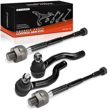 Imagem de A-Premium Conjunto de 4, kit de extremidade de haste de direção externa frontal interna, compatível com Nissan TITAN 2017-2023