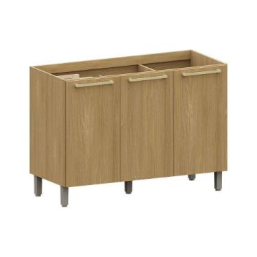 Imagem de Balcão Cozinha P/ Pia 120cm 3 Pts S/ Tampo Elegance Luciane Freijó/fre