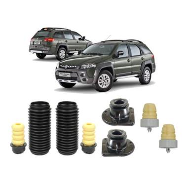 Imagem de Kit Batente Dianteiro Traseiro Palio Weekend  2013 2014 2015 - QualyKi