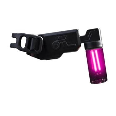 Imagem de Deevoka Lanterna traseira de bicicleta, luz de advertência, lâmpada traseira à prova d'água, lanterna para viagens e passeios ao ar livre, Rosa Vermelha