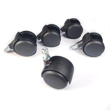 Imagem de Rodizio 5 Unidade Pp Comum Para Cadeira Escritório Secr 50Mm - Squadro