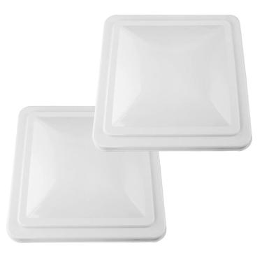 Imagem de Tampa de ventilação de telhado, trailer de RV universal de 14 x 14 polegadas, branco