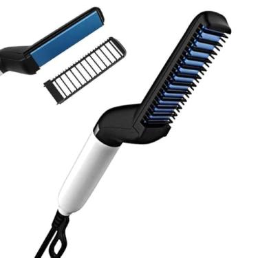 Imagem de Modelador de Barba Pente Alisador Chapinha Pente Alisador De Cabelo E Barba Masculino 110v/220v