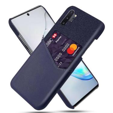 Imagem de Capa para Samsung Galaxy M80s,Tela e tampa de couro PU,Anti-deslizante,Resistência à impressão digital,Caso de proteção de 360°com 1 slot de cartão atrás-Blue