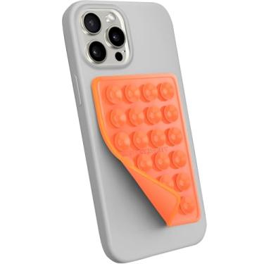 Imagem de Suporte de celular com ventosa StickyGrippy, acessório adesivo de silicone para iPhone e Android, suporte de celular com espelho para chuveiro e brinquedo Fidget viva-voz, vídeos e selfies do TikTok