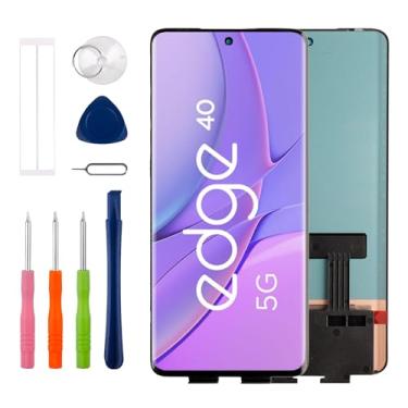 Imagem de Tela OLED para Motorola Edge 40 / Edge 40 Neo 16.6 cm Tela LCD Touchscreen Digitalizador Montagem com Kit de Ferramentas de Reparo, Suporte a Impressão Digital