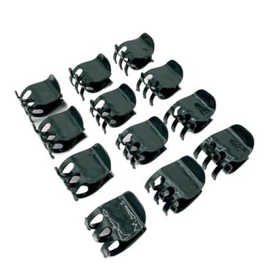 Imagem de unidades piranhas piranha para cabelo acessórios de cabelo tridente prendedor de cabelo(Preto-GG)