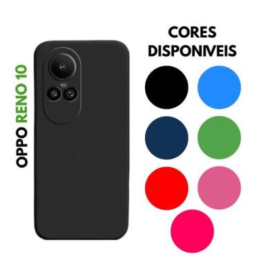 Imagem de Capinha Silicone Aveludada Oppo Reno 10 + Película Vidro 3D / Privativ