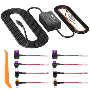 Imagem de Kit de fio rígido para câmera de painel IIWEY N5/N7, cabo de 4 m, 12 V-24 V a 5 V