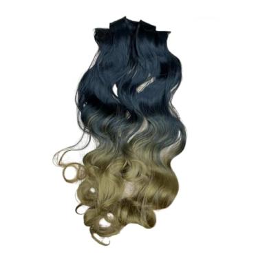 Imagem de Aplique Tic Tac de Cabelo Orgânico 70cm 150g – Textura Natural Similar ao Cabelo Humano (T1/27_ONDULADO)