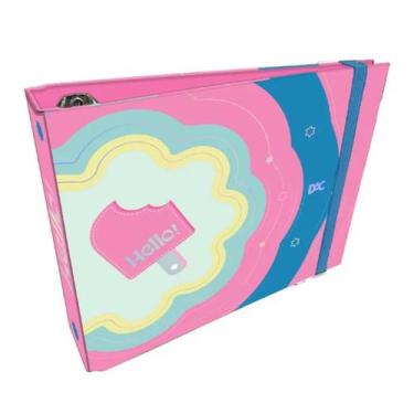 Imagem de Mini fichário Horizontal Caderno Argolado Hello 80 Folhas - DAC