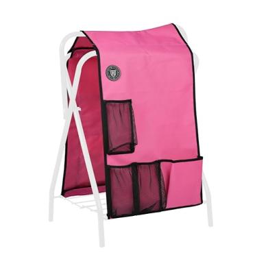 Imagem de Harrison Howard Capa de suporte de sela com bolsos – protetor de sela à prova d'água e organizador de aderência de cavalo para armazenamento estável e celeiro (rack de sela não incluído) - rosa