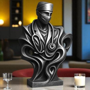 Imagem de Escultura "Essência Médica" - Escultura abstrata representando Médicos