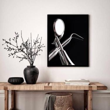 Imagem de Quadro Decorativo Dentista Instrumentos - 70x50cm - Quadros On-line, M