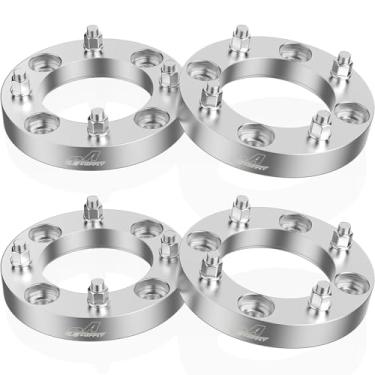 Imagem de GAsupply Espaçadores de roda 4 x 137 ATV, 4 espaçadores de roda de 2,5 cm, furo de 110 mm, pinos 10 x 1,25, compatível com Kawasaki Bayou, Mule, Prairie; Bombardier Outlander; Can-Am Maverick, Commander, Outlander, Renegado.