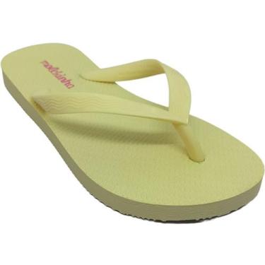 Imagem de Chinelo Molekinha Infantil com Fechamento Calce Fácil, Amarelo, Menina