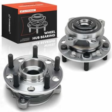 Imagem de A-Premium 2 rolamentos de roda dianteira e conjunto de cubo com 5 terminais compatíveis com Hyundai Sonata 2022-2023, Tucson 2022-2023, Kona N 2022-2023, Veloster N 2021-2022 e Kia Sportage 2022, K5