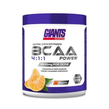 Imagem de Bcaa Power 4:1:1 250G Ultra Conc 4500Mg Giants - Tangerina - Giants Nu
