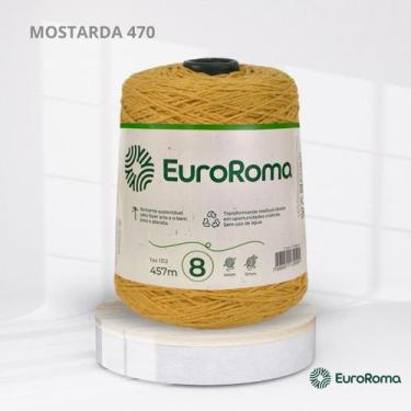 Imagem de Barbante Nº 8 da EuroRoma com 600g, 470 | MOSTARDA
