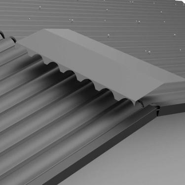 Imagem de Cumeeira Lisa Espigão para Telha Ondulada Isolamento Térmico em Pir Ap 15mm Semi-sanduíche 1,20m