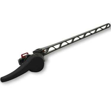 Imagem de Korky Maçaneta de vaso sanitário, preto fosco - alça de metal - substituição da alavanca do tanque - universal para caber na frente, angular, lateral, montagem esquerda - 6035BP