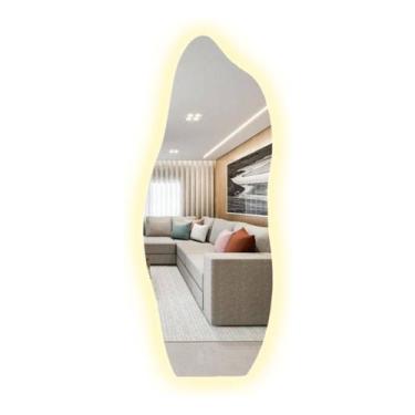 Imagem de Espelho Grande Orgânico Com Led 70x140 Cm - Espelho Top, Neutro