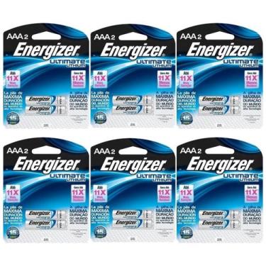Imagem de 12 Pilhas Palito Energizer Lithium Ultimate 1,5v Litio Aaa