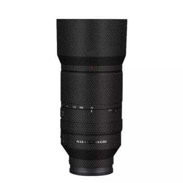 Imagem de Adesivo protetor de câmera de película de vinil para lente para Sony FE 70-300 mm F4.5-5.6 acessórios de fotografia 70-300 4.5-5.6 (preto matriz)