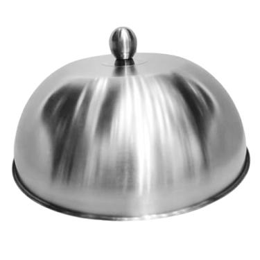 Imagem de Ｂｅｓｇａ Tampa para hambúrguer, cúpula para derreter queijo, universal, tampa para cozinhar no vapor, cúpula para grelha, para regar hambúrgueres, bifes e, 31 Cm X 31 Cm X 11.5