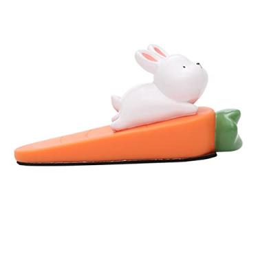 Imagem de YOUTHINK Rolha de Porta de Animal, Fofa, à Prova de, Decorativa Com Proteção de Parede, Cunha de Porta Engraçada Reutilizável, para Presentes de Inauguração de Casa (Coelho)