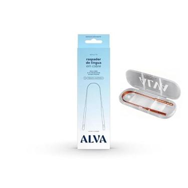 Imagem de Raspador de Língua de Cobre para Higiene Bucal com Estojo de Proteção