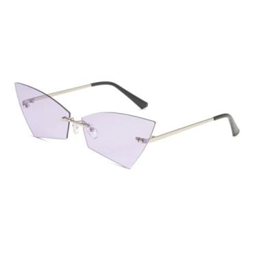 Imagem de Óculos de sol gatinho sem armação femininos (C5)