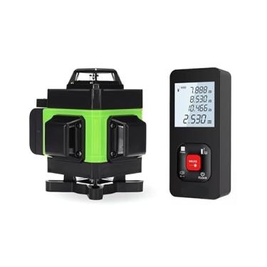 Imagem de Nível Laser 16 Linhas Verde Com 2 Baterias + Trena Laser Recarregável 50 Metros