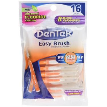 Imagem de Limpadores dentais DenTek Easy Brush Standard 16 unidades x 6