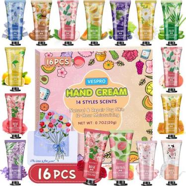 Imagem de Conjunto de presente de creme para mãos VESPRO, pacote com 16 unidades